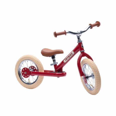 #2 - TRYBIKE - Balancecykel, To Hjul, Vintage Rød