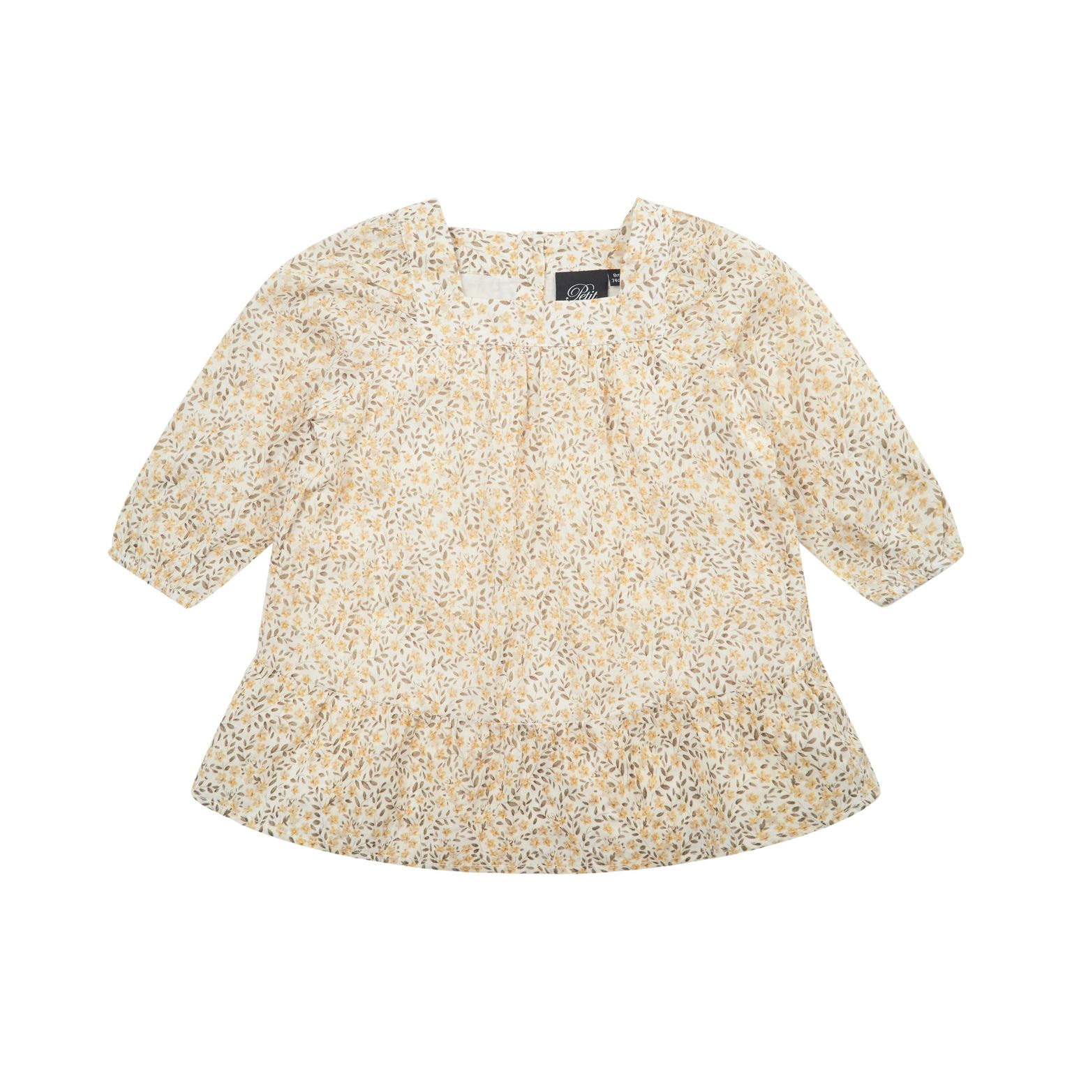 Petit by Sofie Schnoor, SP22 - Kjole med blomster, Yellow 104 (4Y)