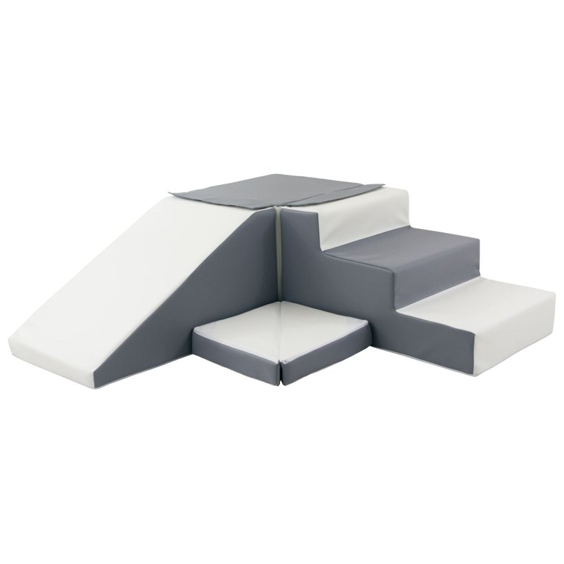 Rutsjebane legest Bld Skumleg - hvid/gr