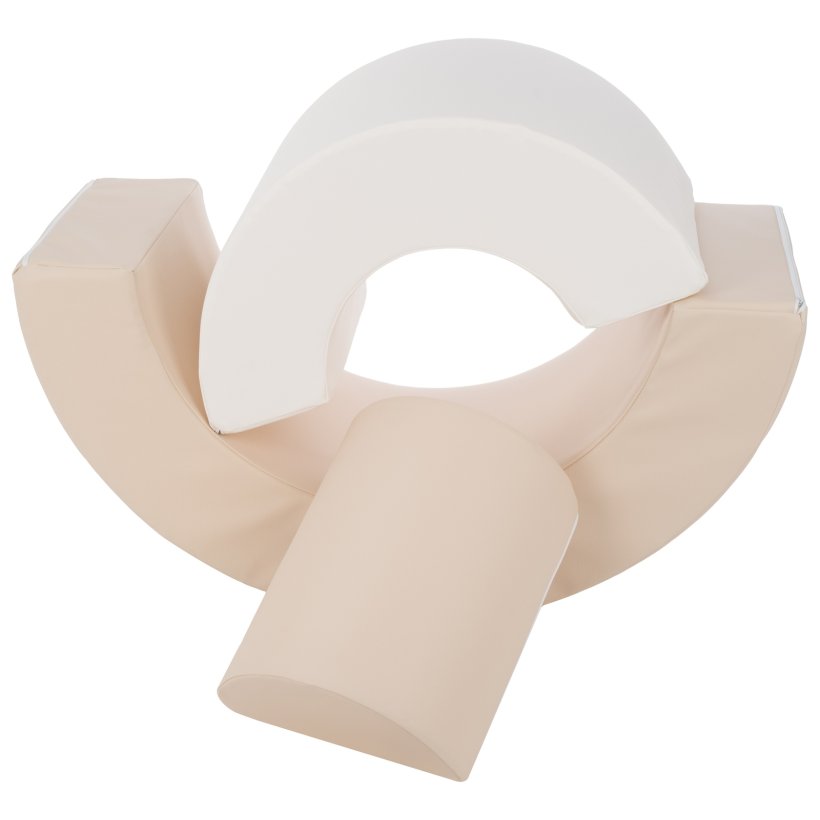 Regnbue - Skum, - Hvid, Beige