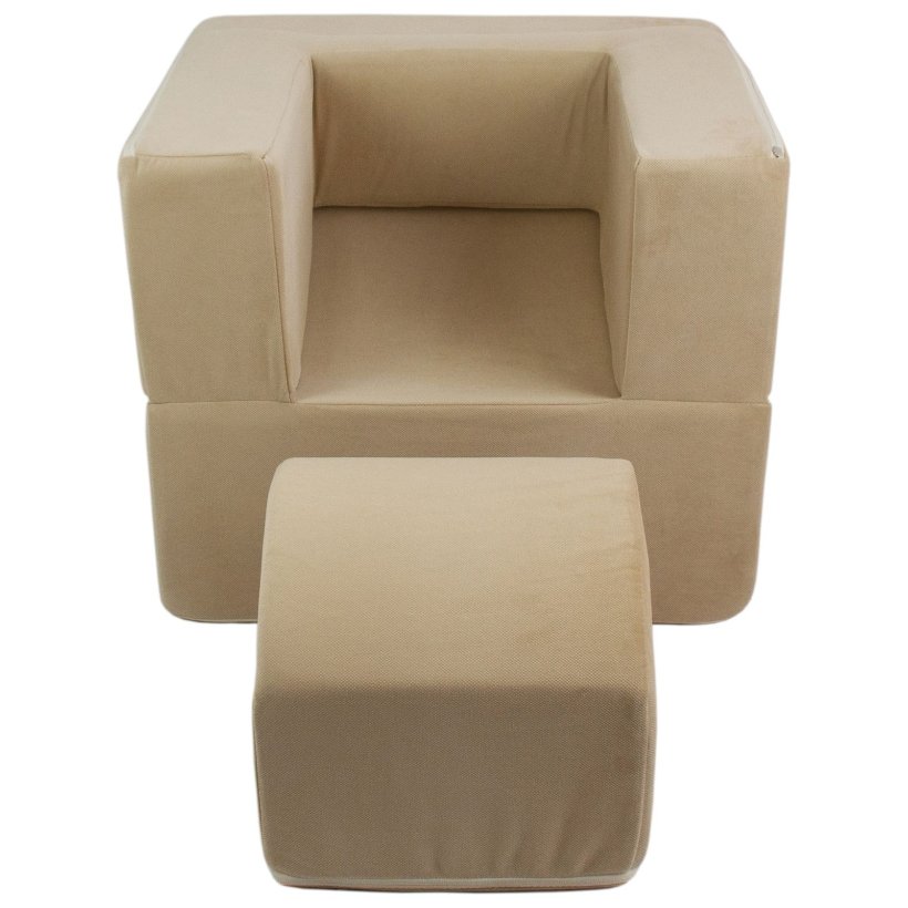 Foldbar Brnestol, Beige