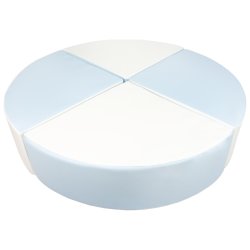 Balancepude Skum - Bl/Hvid