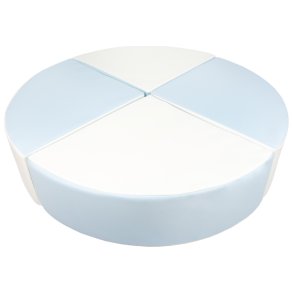 Balancepude Skum - Bl/Hvid