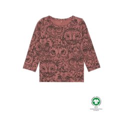Soft Gallery Langrmet T-Shirt Burlwood, AOP Owl