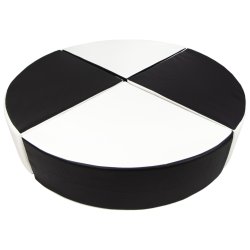 Balancepude Skum - Sort/Hvid