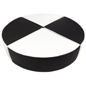 Balancepude Skum - Sort/Hvid