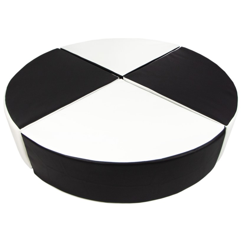 Balancepude Skum - Sort/Hvid