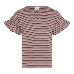 En Fant - T-Shirt SS Stripe, Chestnut