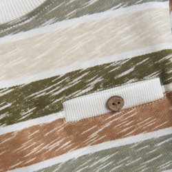 En Fant - T-Shirt SS Stripe, Moss Green