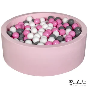 EXPRESS LEVERING  Bldt Jersey Lyserd Bold Bassin m. 450 bolde - Hvid/Lyserd/Gr