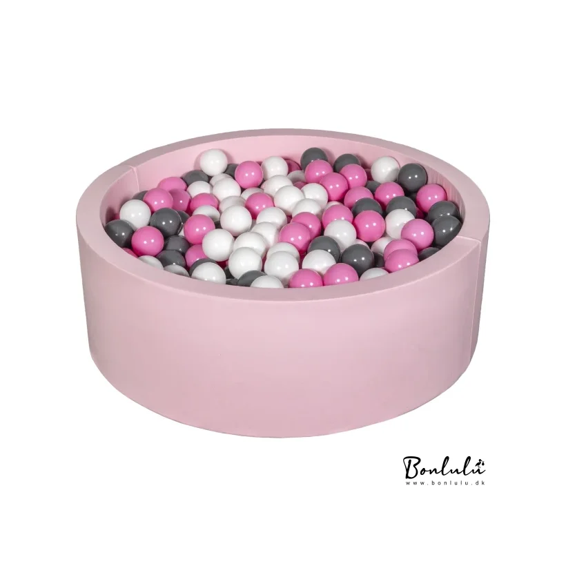 EXPRESS LEVERING  Bldt Jersey Lyserd Bold Bassin m. 450 bolde - Hvid/Lyserd/Gr