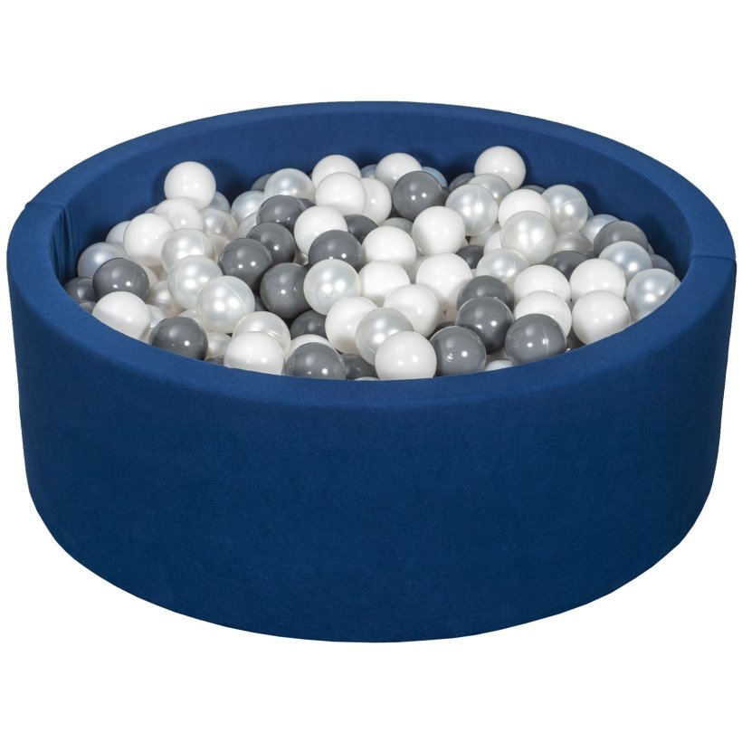 Bldt Jersey  Navy Bold Bassin m. 450 bolde -  Hvid/Perle/Gr