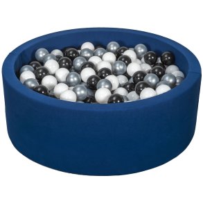 Bldt Jersey  Navy Bold Bassin m. 450 bolde -  Sort/Hvid/Slv