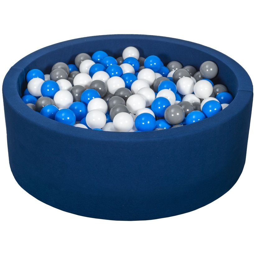 Bldt Jersey  Navy Bold Bassin m. 450 bolde - Hvid/Bl/Gr