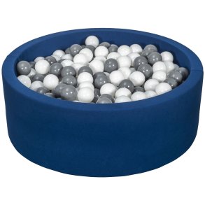 Bldt Jersey  Navy Bold Bassin m. 450 bolde - Hvid/Gr