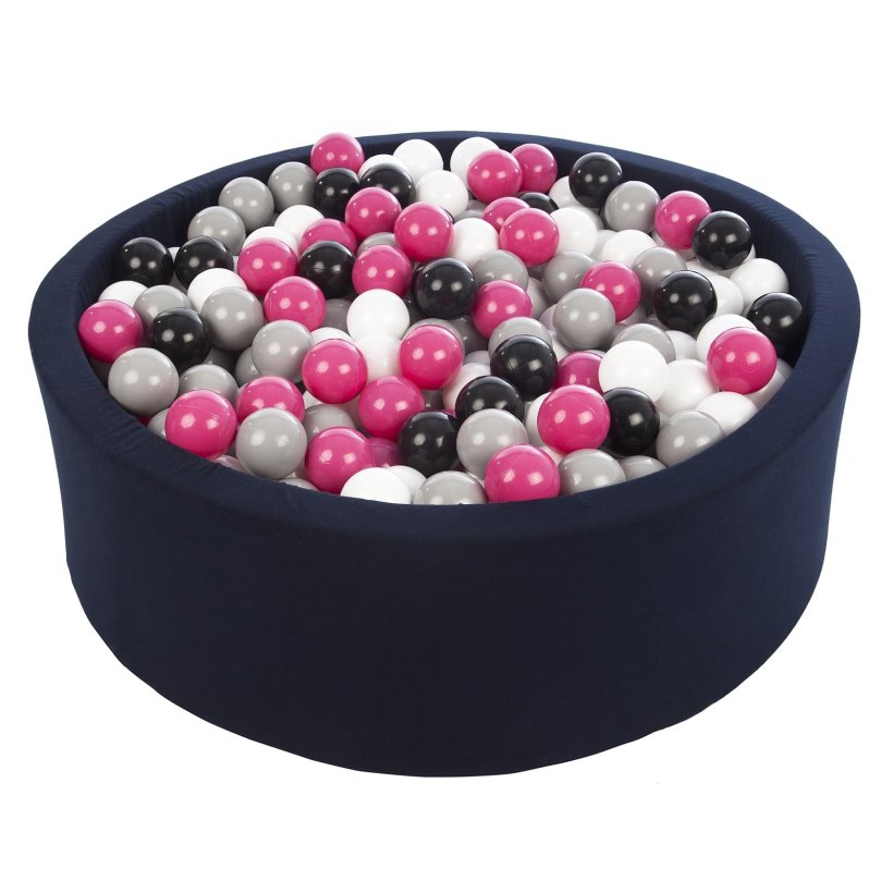 Bldt Jersey  Navy Bold Bassin m. 450 bolde -  Sort/Hvid/Pink/Gr