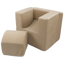 Foldbar Brnestol, Beige