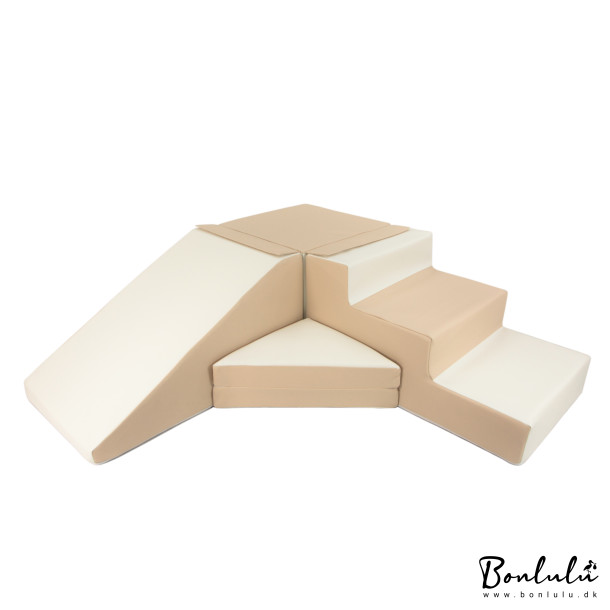 Rutsjebane legest Bld Skumleg - hvid/beige