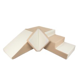 Rutsjebane legest Bld Skumleg - hvid/beige