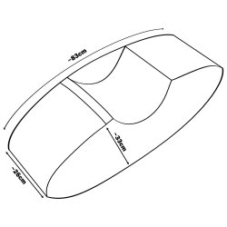 Single Rocker - Bld skum, Hvid&Beige