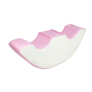 Double Rocker - Bldt skum, Pastel lyserd&Hvid