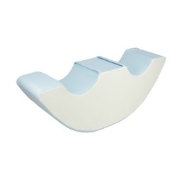 Double Rocker - Bldt skum, Pastel Bl&Hvid