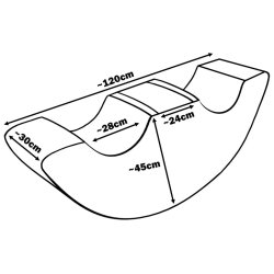 Double Rocker - Bldt skum, Gr&Hvid