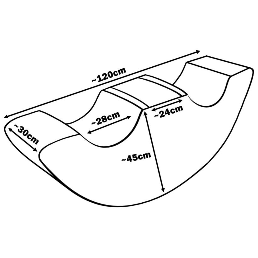 Double Rocker - Bldt skum, Gr&Hvid
