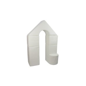 6 pcs Castle Set - Bldt Skum, Hvid