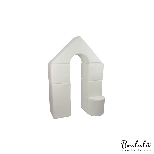6 pcs Castle Set - Bldt Skum, Hvid