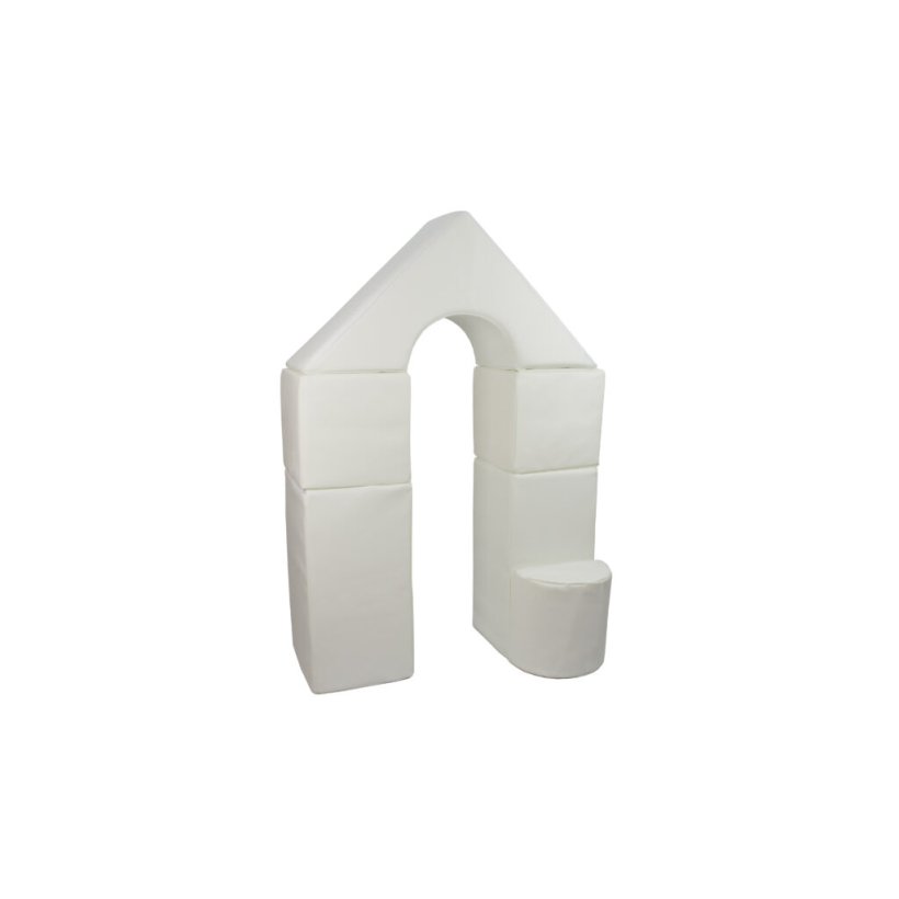 6 pcs Castle Set - Bldt Skum, Hvid