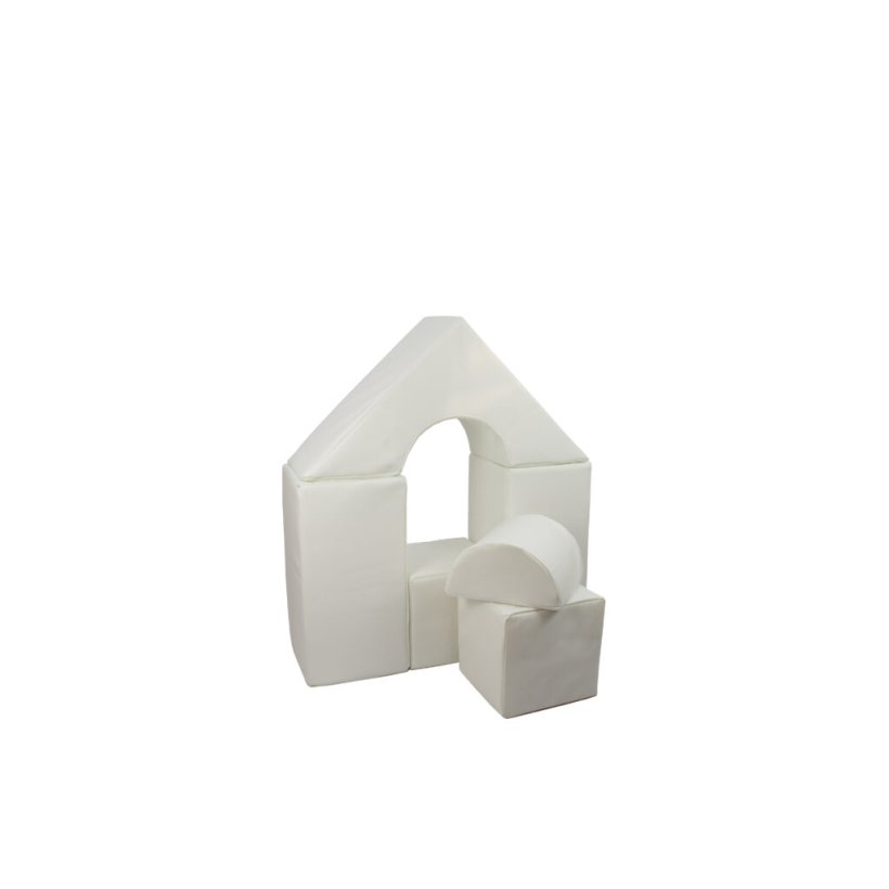 6 pcs Castle Set - Bldt Skum, Hvid