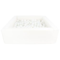 Bldt skum Bold bassin + 300 balls, Hvid m. Hvide bolde
