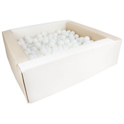 Bldt skum Bold bassin + 300 balls, Beige/Hvid M. Hvid Bolde