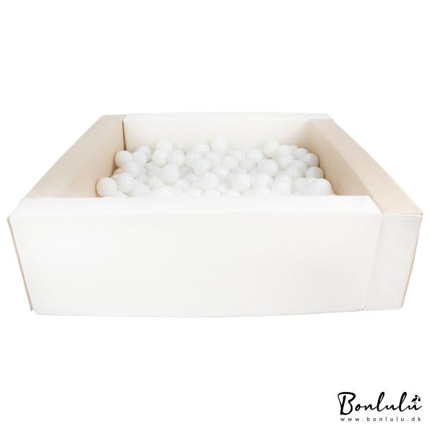 Bldt skum Bold bassin + 300 balls, Beige/Hvid M. Hvid Bolde