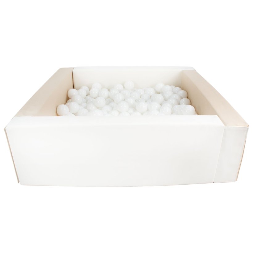 Bldt skum Bold bassin + 300 balls, Beige/Hvid M. Hvid Bolde