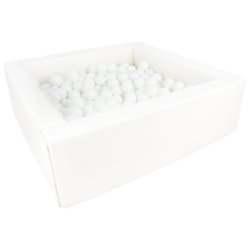 Bldt skum Bold bassin + 300 balls, Hvid m. Hvide bolde