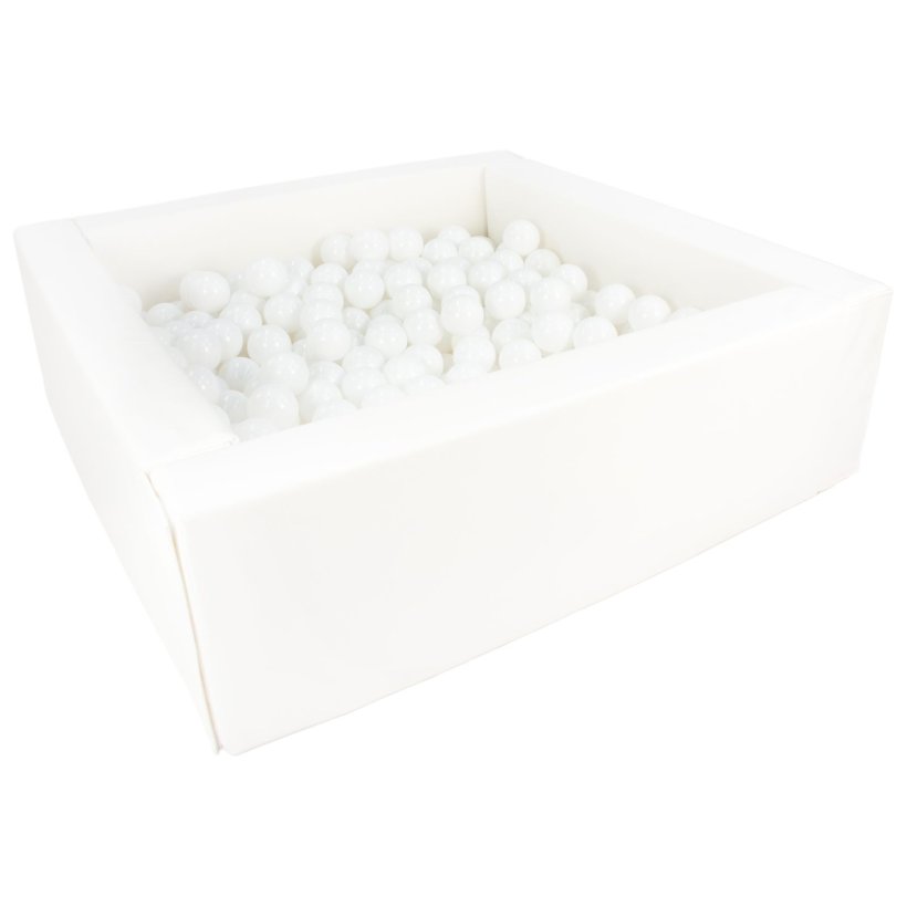 Bldt skum Bold bassin + 300 balls, Hvid m. Hvide bolde
