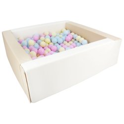 Bldt skum Bold bassin + 300 balls, Beige/Hvid M. pastel