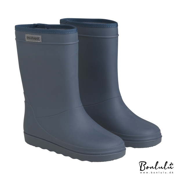 En Fant - Rain Boots Solid, Dark Slate