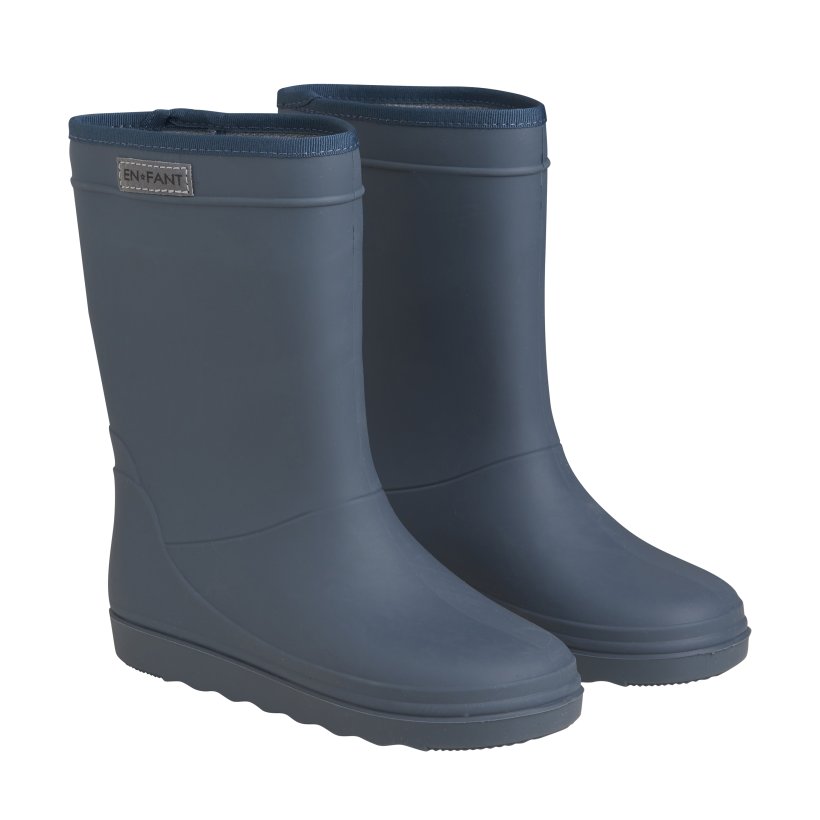 En Fant - Rain Boots Solid, Dark Slate