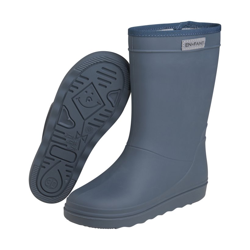 En Fant - Rain Boots Solid, Dark Slate