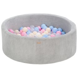 Fljls Boldbassin m. 200 bolde - Bl, Guld, Pink