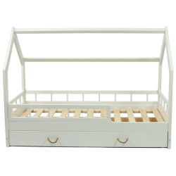 Husseng Med Skuffe og Barriere, Hvid