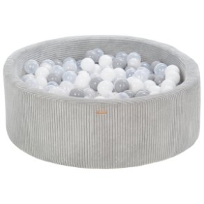 Fljls Boldbassin m. 300 bolde - Hvid, Gr, Mrkegr