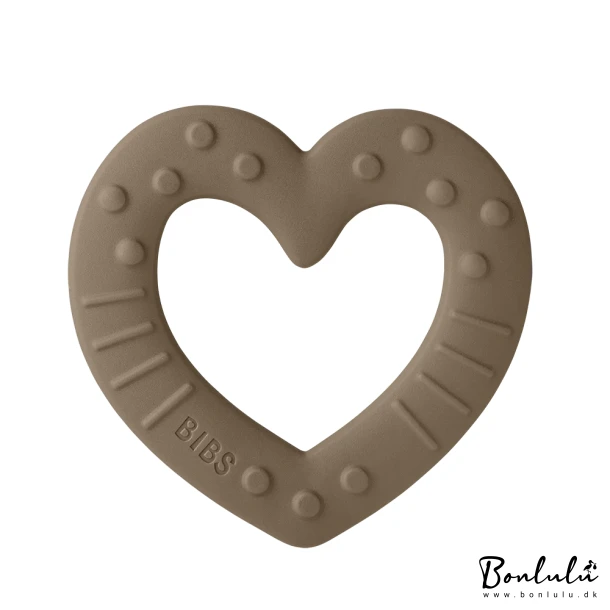 BIBS - Baby Bitie Heart, Dark Oak