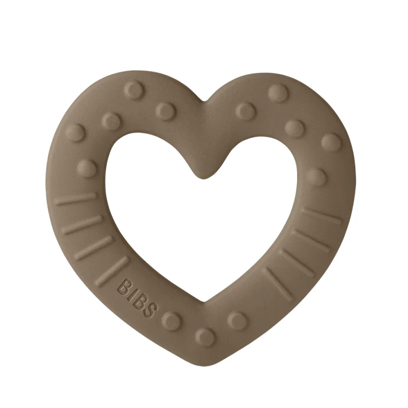 BIBS - Baby Bitie Heart, Dark Oak