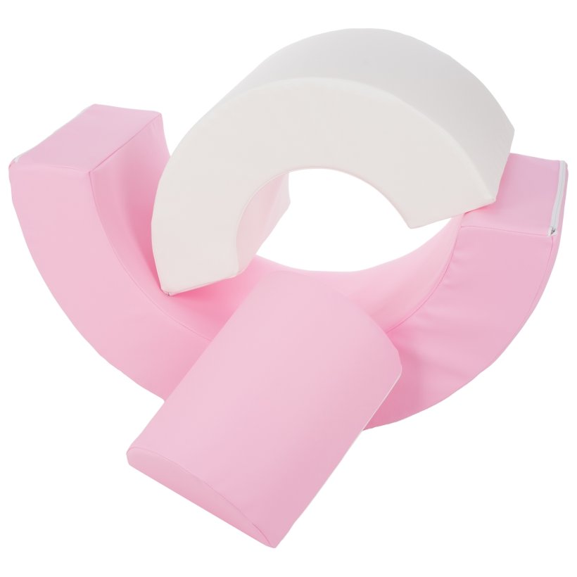 Regnbue - Skum, Pink, Hvid