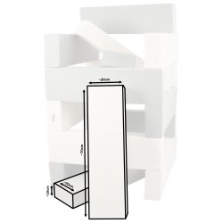 Blde byggeklodser Hvid