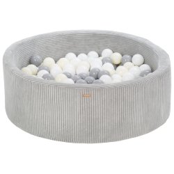 Fljls Boldbassin m. 200 bolde - Gr, Hvid, Guld